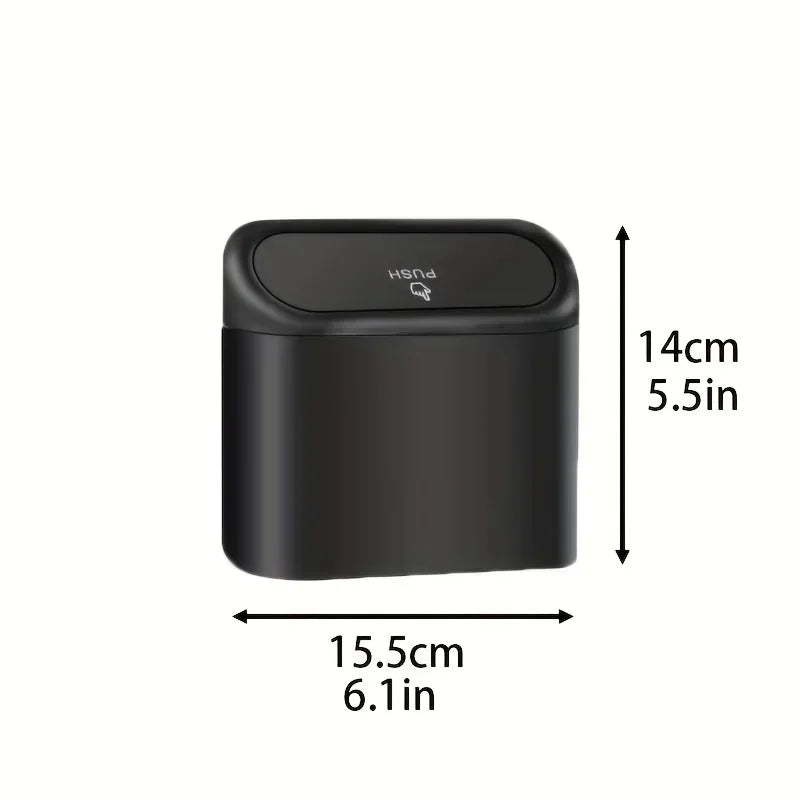 3Pcs Car Trash Can (with Lid) Contains 60 (300) Garbage Bags, Small Car Trash Can, Leak-proof Mini Car Accessories