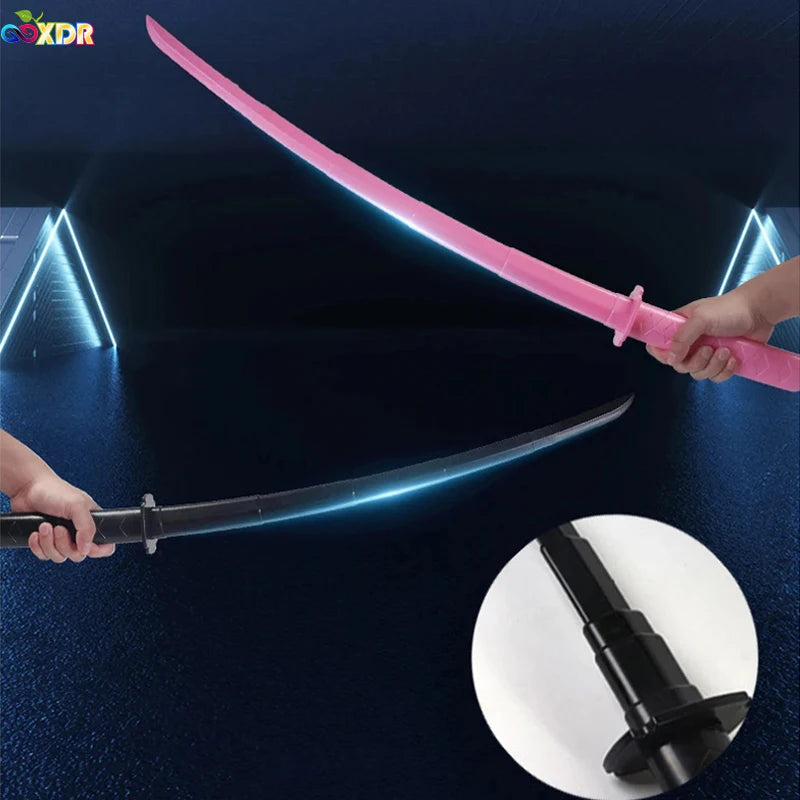 3D Printed Gravity Straight Out Telescopic Samurai Stress Relief Toys Stretchable Cos Props Creative Folding Katana Funny Gifts